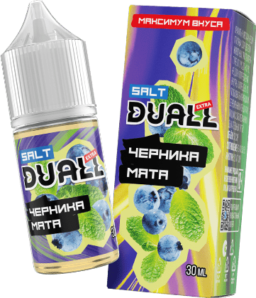 Жидкость DUALL Extra Salt - Черника мята 30мл (20mg)