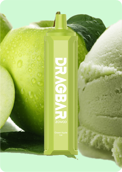 Одноразовая ЭС DRAGBAR F8000 - Green Apple Ice (Зеленый Яблочный Лед)