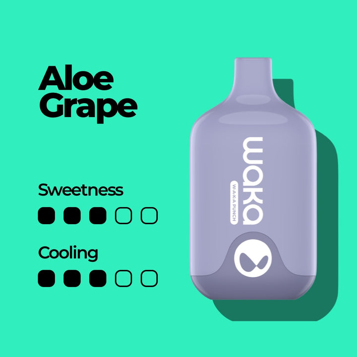 Одноразовая ЭС WAKA Smash 6000 - Aloe Grape (Алоэ и Виноград)