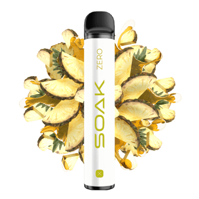 Одноразовая ЭС SOAK X Zero 1500 - Pineapple Syrup (Ананасовый сироп) Без никотина