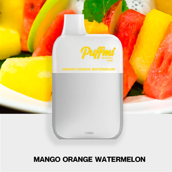 Одноразовая ЭС PuffMi DX5000 MeshBox - Mango Orange Watermelon (Манго апельсин арбуз)