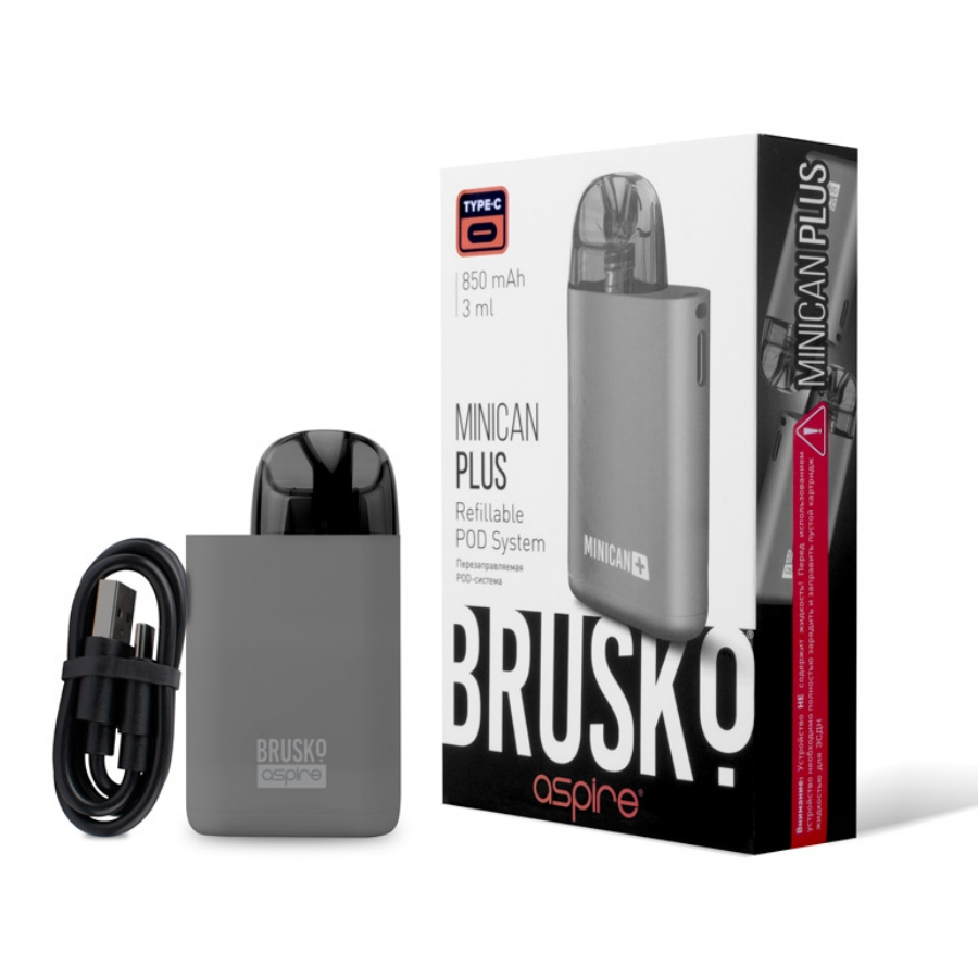 Brusko Minican Plus 850mAh (Серый)