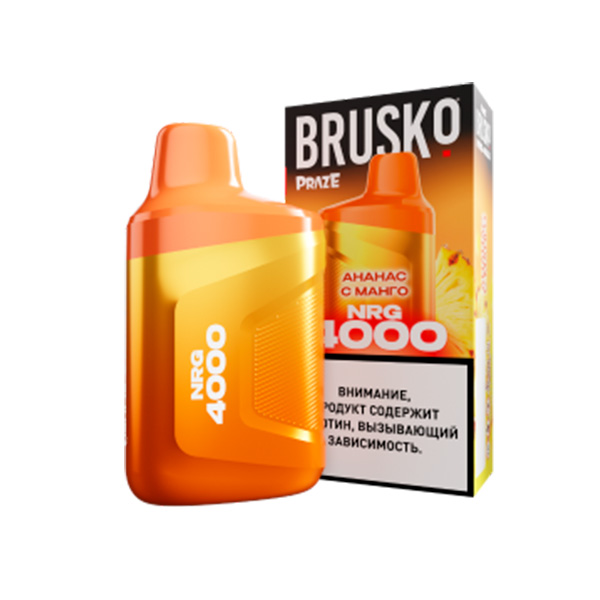 Одноразовая ЭС Brusko NRG 4000 - Ананас с манго (М)