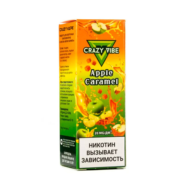 Жидкость Crazy Vibe Salt - Apple caramel 30мл (20mg) (M)